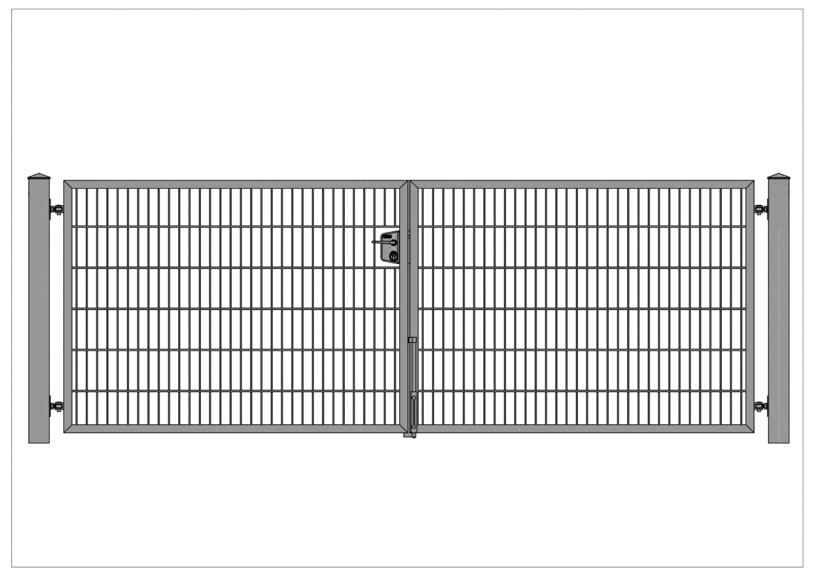 bestbau doppelstabmattenzaun tor